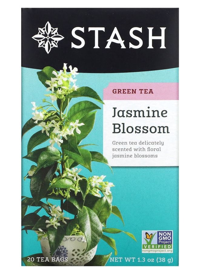 Stash Tea - Green Tea Jasmine Blossom 20 Tea Bags 1.3 oz (38 g) - Image 1
