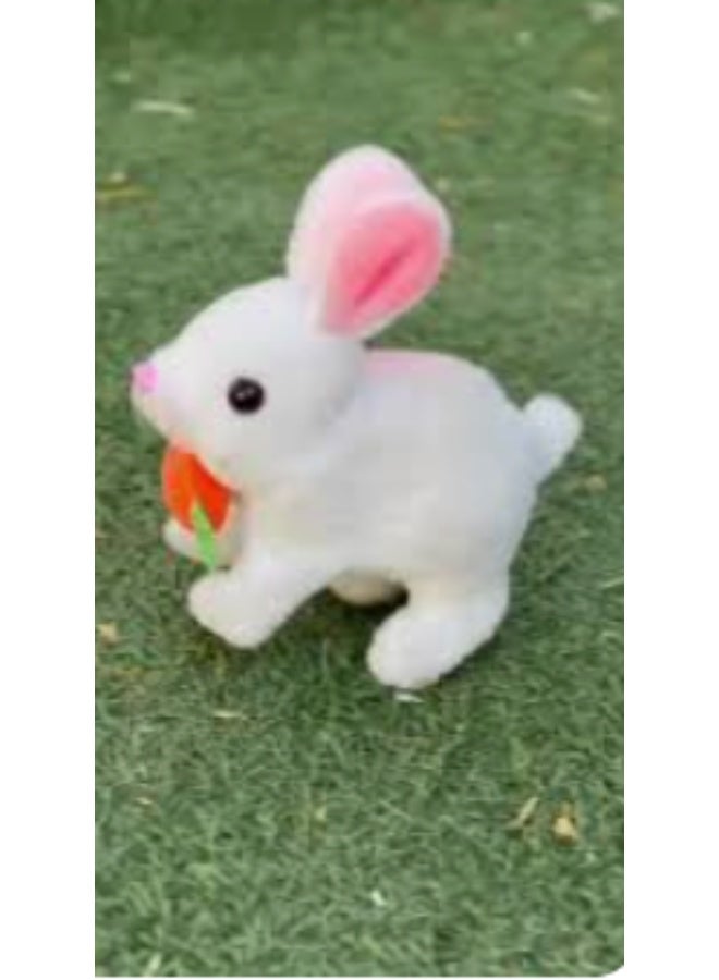 Moving Rabbit Fur Fluffy Soft Stuffed Toy Birthday Gift - Image 4