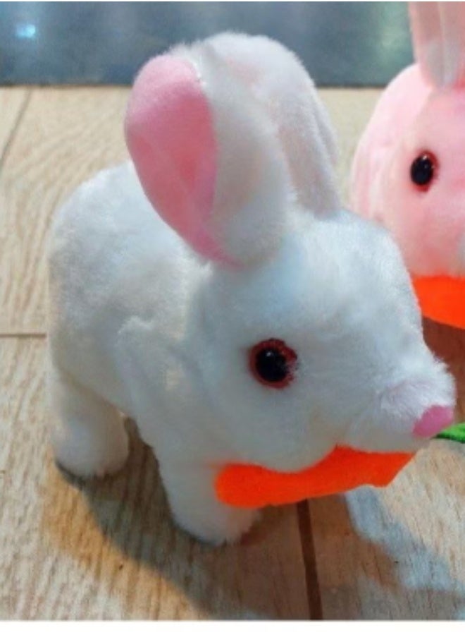 Moving Rabbit Fur Fluffy Soft Stuffed Toy Birthday Gift - Image 2