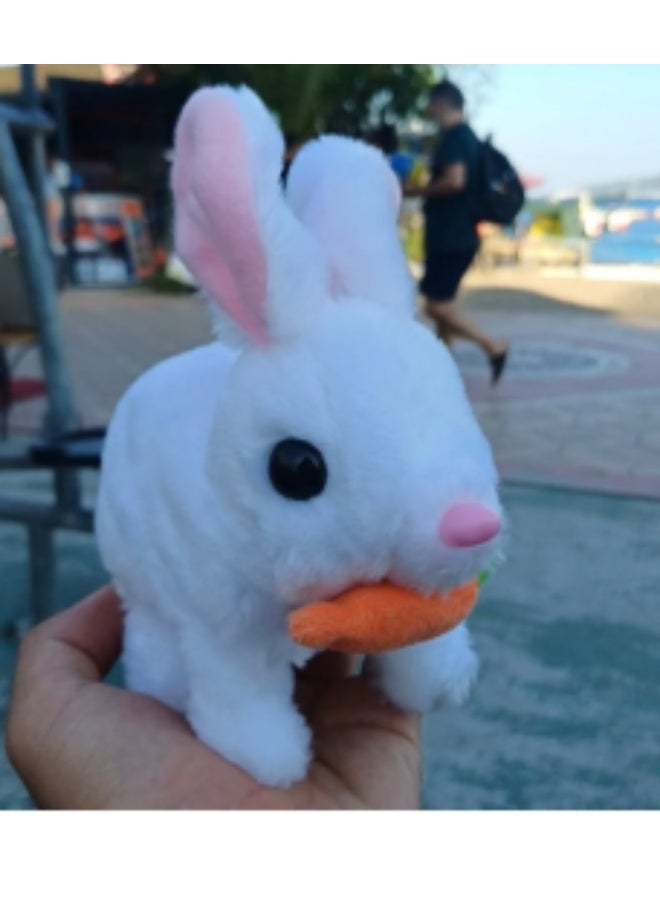 Moving Rabbit Fur Fluffy Soft Stuffed Toy Birthday Gift - Image 1