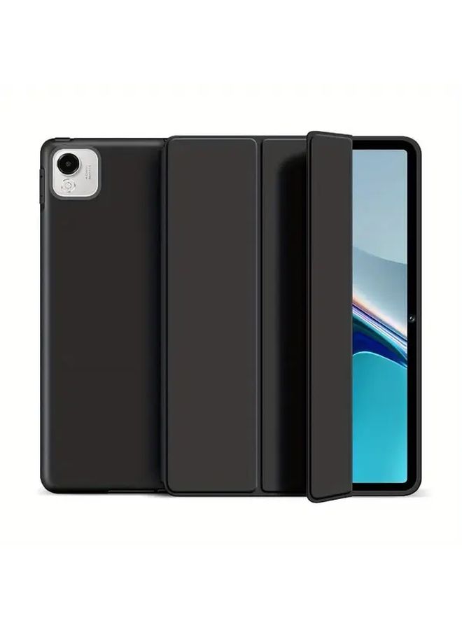 حالة ثلاثية الأضعاف سوداء ذكية لتابلت Honor Pad X9a مع غطاء إيقاظ وإسبات تلقائي - Image 3
