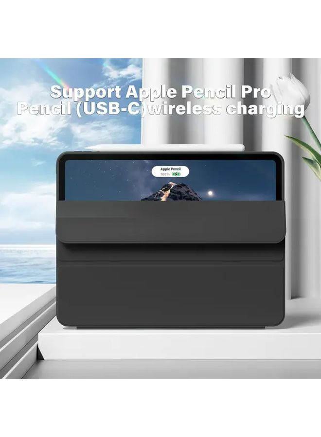 حالة ثلاثية الأضعاف سوداء ذكية لتابلت Honor Pad X9a مع غطاء إيقاظ وإسبات تلقائي - Image 5