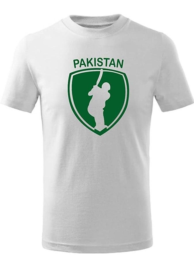 Generic - Pakistan Cricket World Fans T-shirts Supporting the Team Pakistan Jersey T-shirts For Men | Women | Kids to win the World Cup  (White) (Design 2) - Image 1