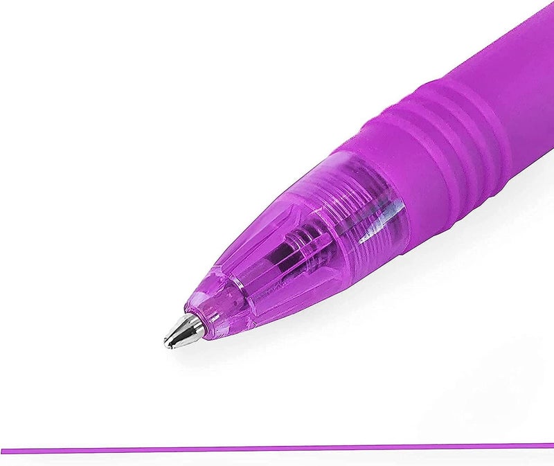 Zebra Pen Z-Grip Smooth - Retractable Ballpoint Pen - Pack of 3 - Purple - Image 3