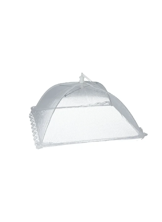Chef Craft Top Notch Quality Mesh Food Tent with Delicate Lace Edge White 12 x 12 Inch 21439