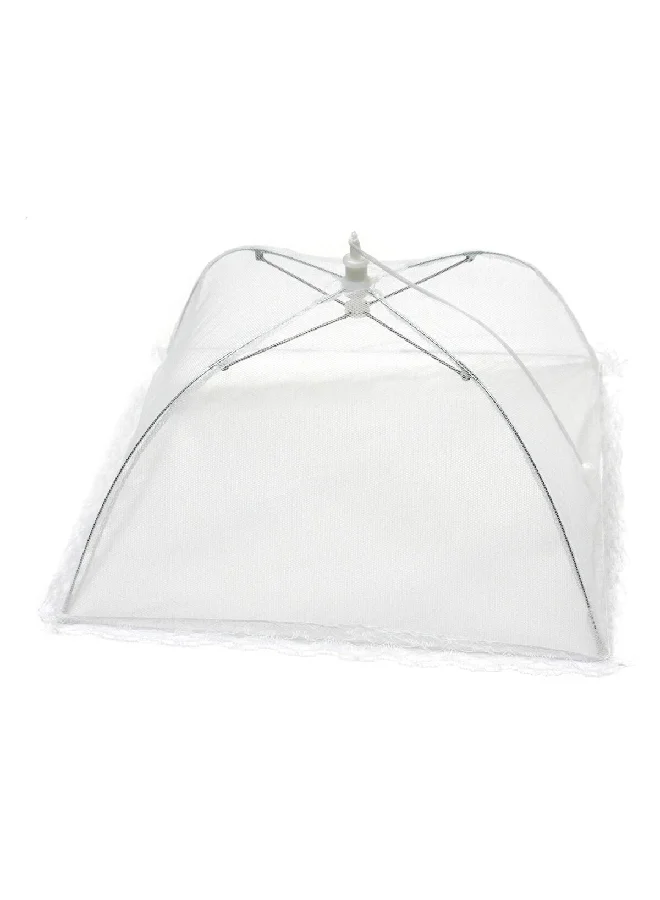 Chef Craft Top Notch Quality Mesh Food Tent with Delicate Lace Edge White 12 x 12 Inch 21439