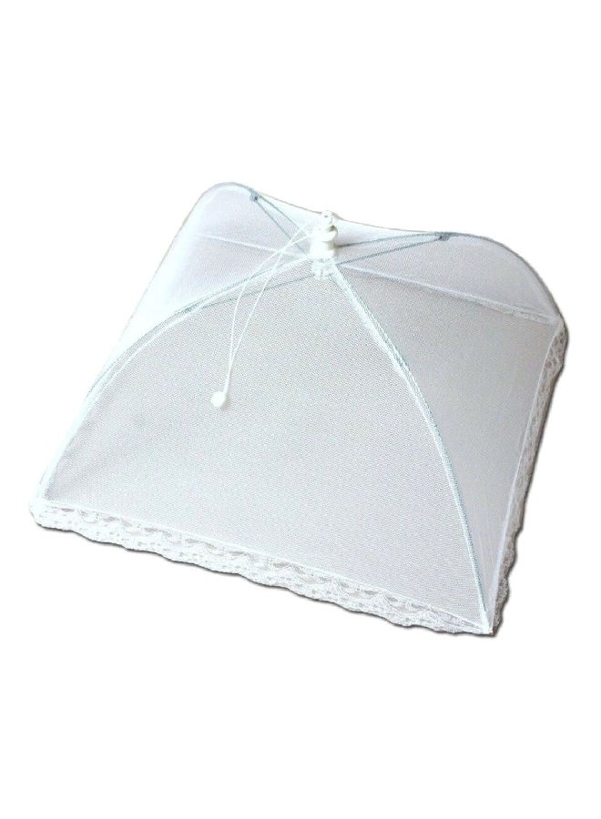 شيف كرافت غطاء طعام شبكي عالي الجودة مع حافة دانتيل رقيقة أبيض 12 × 12 إنش 21439 - Image 3