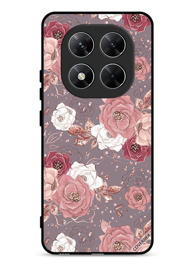Covernex Xiaomi Redmi Note 14 Pro 5G Protective Case Cover Floral Wallpaper - Image 1