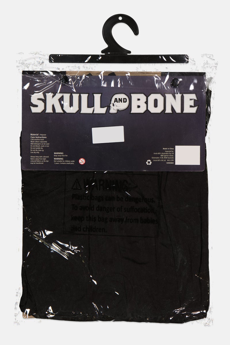 Chamdol Skull And Bone Jumpsuit Halloween Costume, Black - Image 2