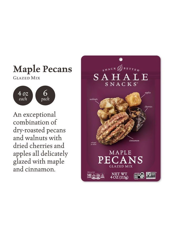 Sahale Snacks Maple Pecans Glazed Mix, 4 Ounces (Pack of 6) - Image 3
