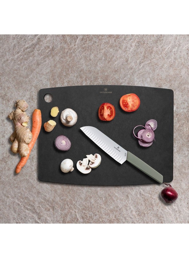 Victorinox لوح تقطيع/قطع من سلسلة فيكتورينوكس - مثالي لتقطيع الخضروات والفواكه واللحوم، أسود، كبير جداً (7.4123.3) - Image 2