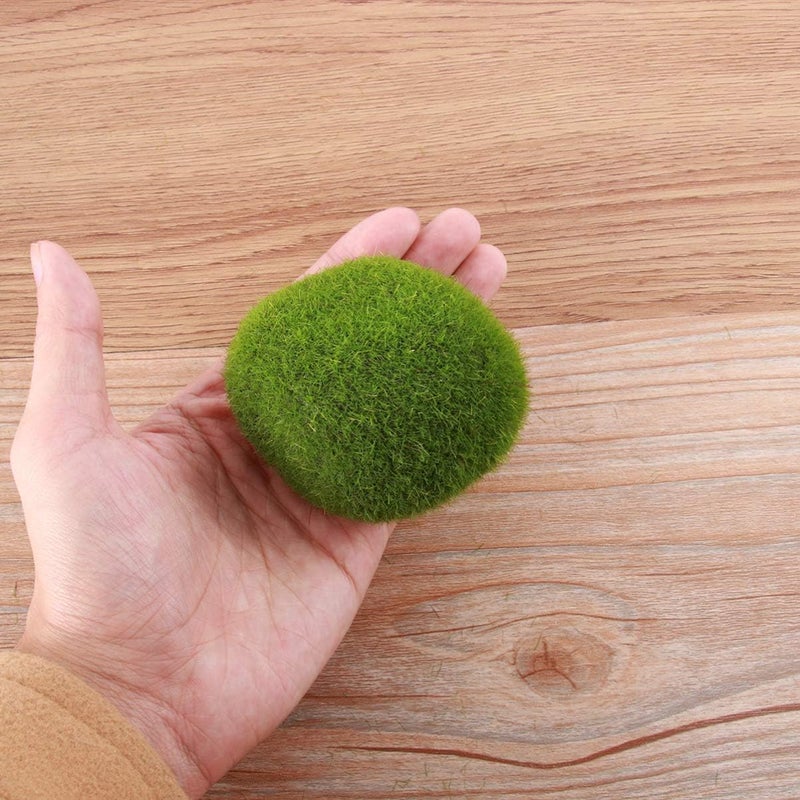 comfrt Moss Stone Vivid Moss Balls Decorative Balls Simulation Balls for Terrarium Aquariums Glass Jar Decoration 12pcs - Image 2