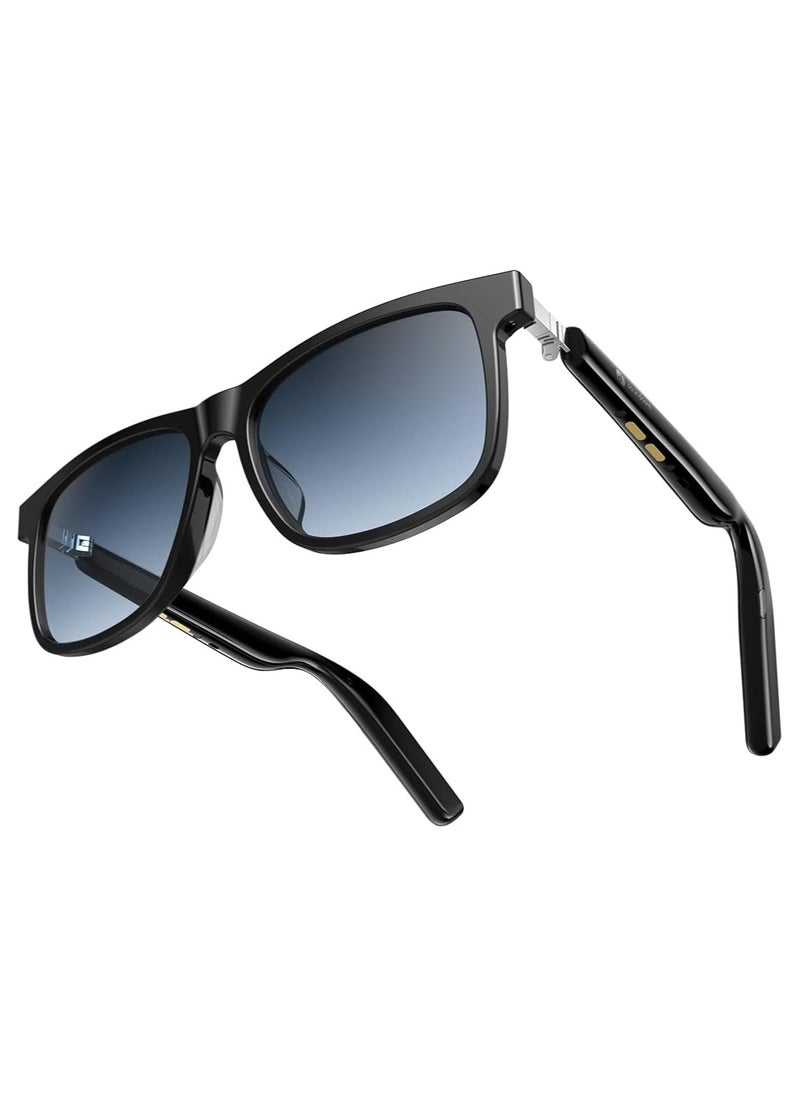 Soundcore - Bluetooth Smart Sunglasses With Polarized Lenses And Tap To Call Option - Lens Size: 48mm - Black - Image 1