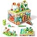 JAUNTY Toddler Wooden Montessori Toy for 1 2 3 Year Old Toys Educational Stem Toy for Baby Boys Girls 18 Months Preschool Learning Fine Motor Skill First 1st Birthday Gifts for Kids Girl Boy 13 - Image 3