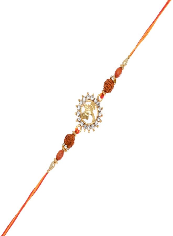 Poorak Rakhi Ganesha Collection Pack of 5 Ganesha Rakhi for Brother - Image 2