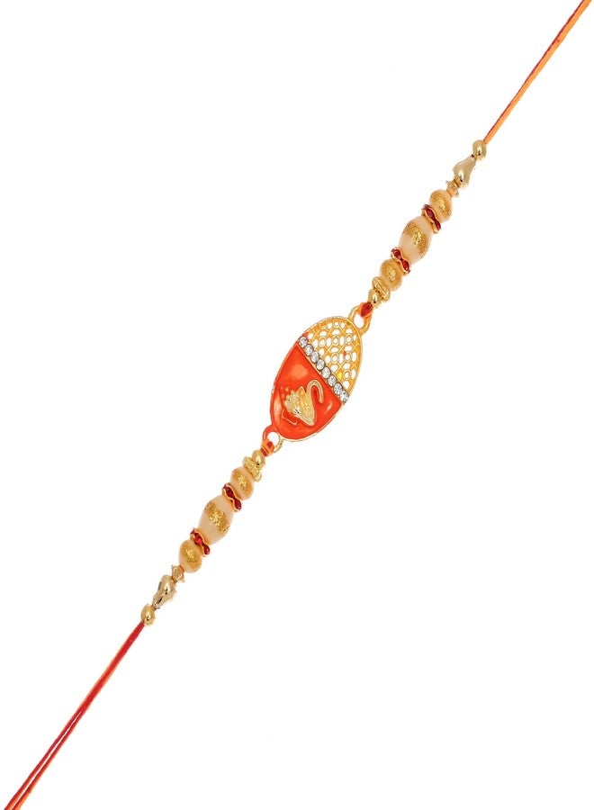 Poorak Rakhi Ganesha Collection Pack of 5 Ganesha Rakhi for Brother - Image 3