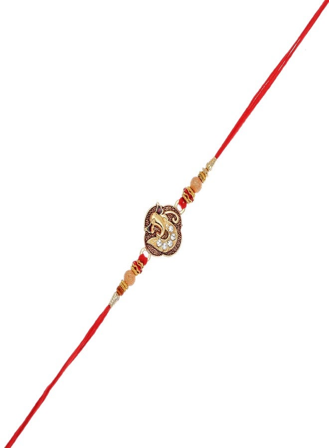 Poorak Rakhi Ganesha Collection Pack of 5 Ganesha Rakhi for Brother - Image 4