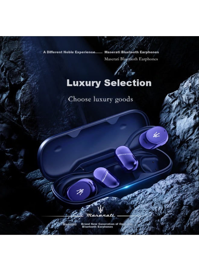 Shinecon Maserati Collaboration Edition, Maserati 101 Maserati Wireless Bluetooth Headphones, Ear-hook Open-style Bluetooth Headphones, Running Sports Noise-cancelling Earphones - Image 2