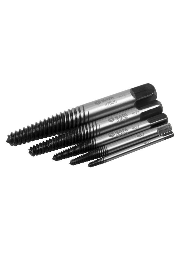 Sata SATA ST09704SJ 5-Piece Fine Threaded Extractor Set - Image 4