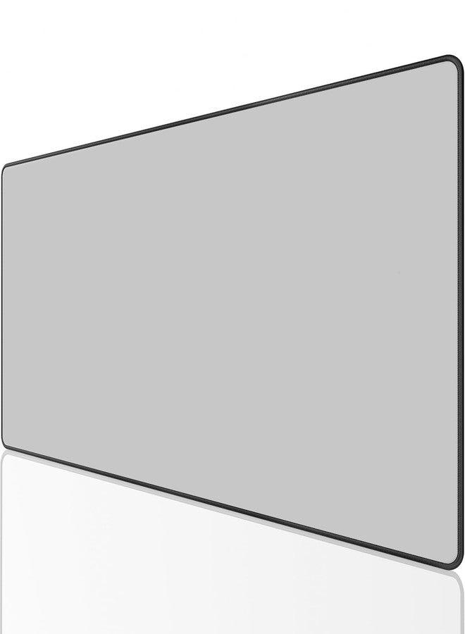KTRIO Large Gaming Mouse Pad with Stitched Edges, Extended Mousepad with Superior Micro-Weave Cloth, Non-Slip Base, 31.5 x 15.7 in Keyboard Pad, Desk Mat for Gamer, Office & Home, in Light Grey - Image 1