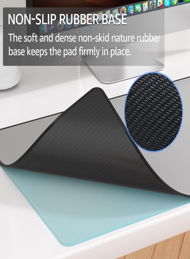 KTRIO Large Gaming Mouse Pad with Stitched Edges, Extended Mousepad with Superior Micro-Weave Cloth, Non-Slip Base, 31.5 x 15.7 in Keyboard Pad, Desk Mat for Gamer, Office & Home, in Light Grey - Image 4