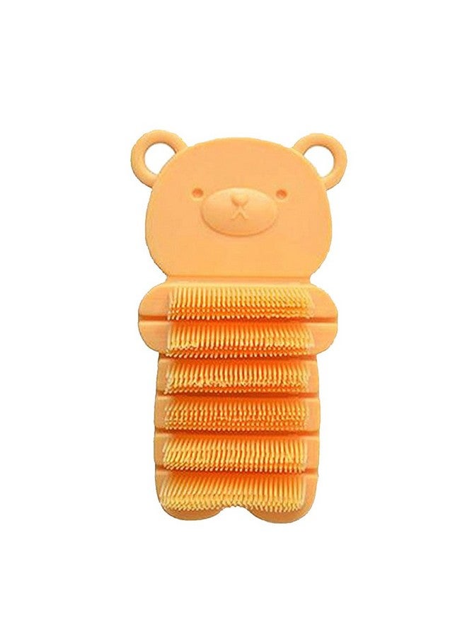 JINCH Nail Scrubber Brush Kids, Finger Nails Scrub Scrubbing Cleaning Washing Brushes With Soft Bristle For Baby And Children, Animal Style And 2 Colors Choice (Yellow) - Image 1