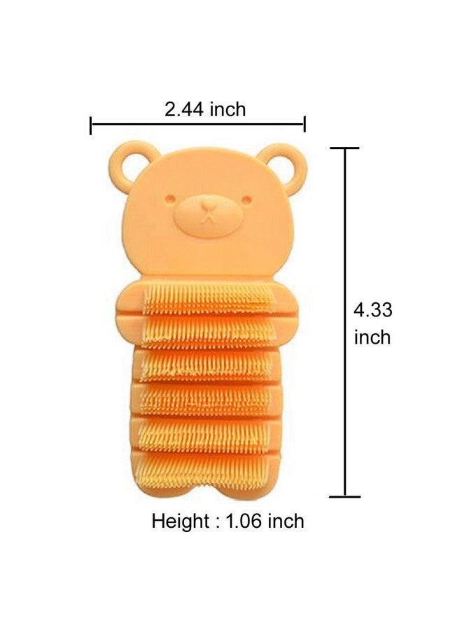 JINCH Nail Scrubber Brush Kids, Finger Nails Scrub Scrubbing Cleaning Washing Brushes With Soft Bristle For Baby And Children, Animal Style And 2 Colors Choice (Yellow) - Image 2