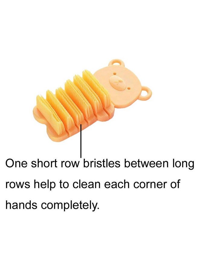 JINCH Nail Scrubber Brush Kids, Finger Nails Scrub Scrubbing Cleaning Washing Brushes With Soft Bristle For Baby And Children, Animal Style And 2 Colors Choice (Yellow) - Image 4