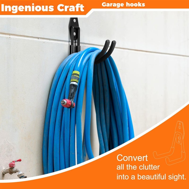 9pcs Heavy Duty Steel Garage Storage Hooks Wall Mount For Hanging Ladder Bike Tire - Image 4