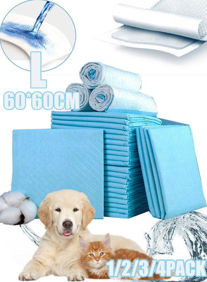 Pet Pads Pet Training Pads Disposable Absorbent Quick Drying Leak-Proof Pee Pads Puppies Potty Training Mats for Puppies Cats Rabbits L(60*60cm) - Image 1