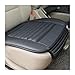 Sylvil Car Seat Bottom Cover SemiWrap NonSlip Leather Car Seat Cover Comfortable Breathable Auto Front Seat Bottom Cushion with Pocket Universal Interior Car Accessories Black - Image 2