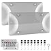 Alpmosn License Plate Frames with Screw Washers and Cap Car Exterior Accessories Grey 2Pack - Image 2