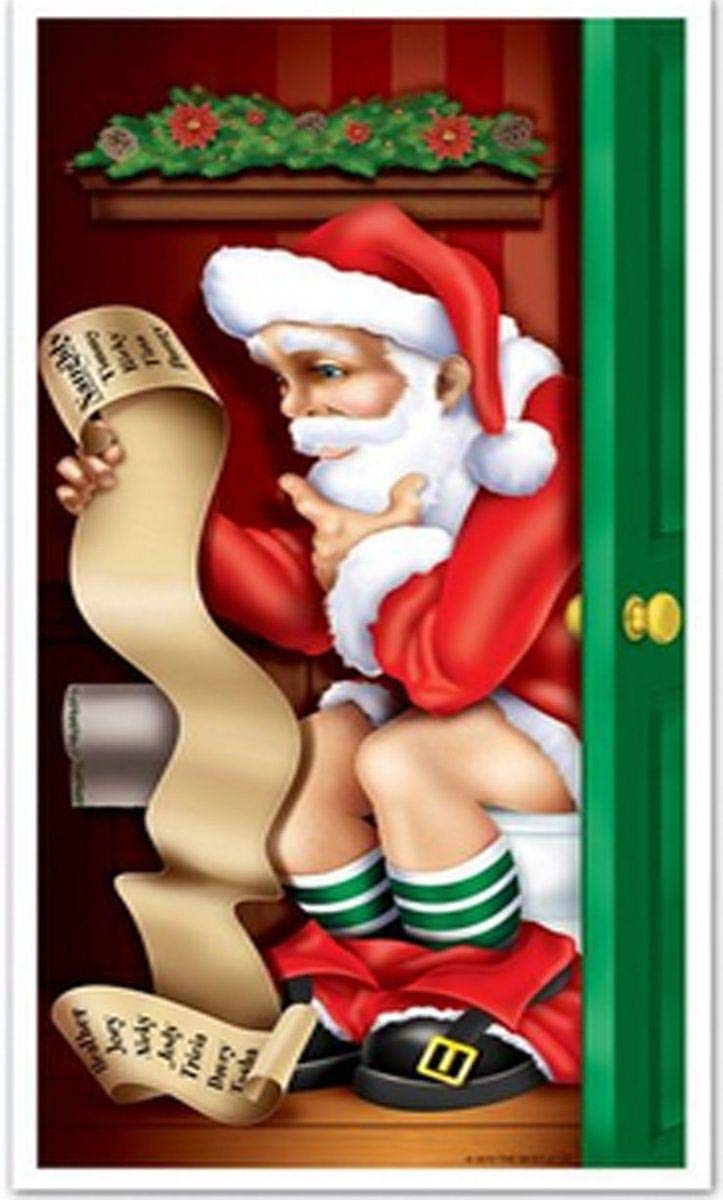 Beistle Santa Restroom Door Cover