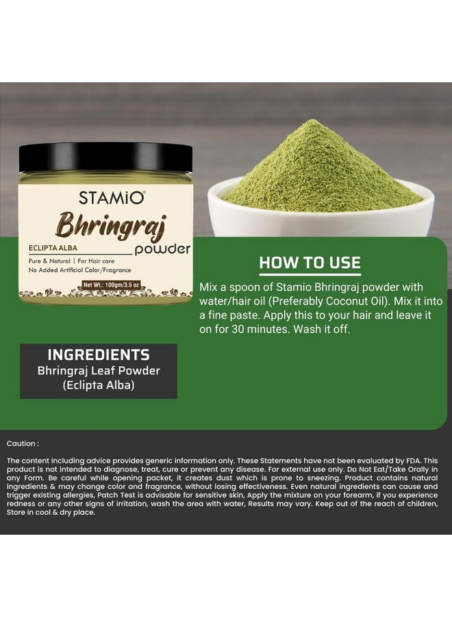 STAMIO Amla Methi Hibiscus Bhringraj Curry Leaves Powder 480 Gm Combo Pack For Hair Care Mask, Diy | Triple-Sifted, Microfine | In Jar - (100Gm X 4 + 80Gm)  - Image 5