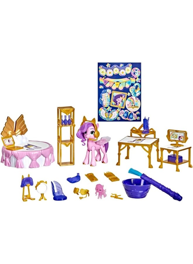 my little Pony - New Generation Royal Room Reveal Princess Pipp Petals - 3-Inch Pink Pony, Water-Reveal Accessories, Toy for Kids Ages 5 and Up - Image 1