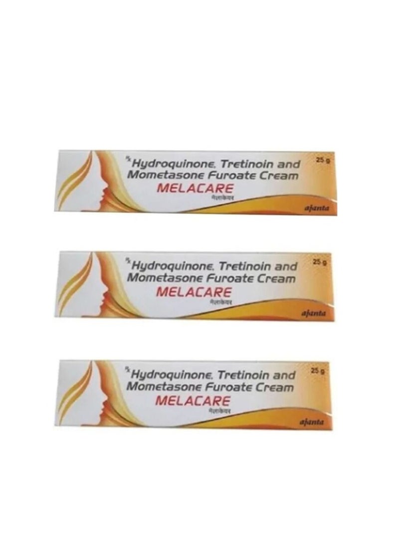 Ajanta Pack of 3 Melacare Cream 25g - Image 1