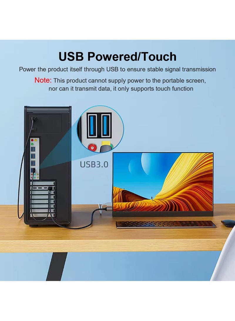 SYOSI HDMI to USB C Adapter Cable 4K60Hz 6.6FT, DP Male to Type C Male Converter, HDMI 2.0 Compatible with Xreal Air, Nreal Air, Steam Deck Dock, PS5, Xbox, Portable Monitor - Image 4