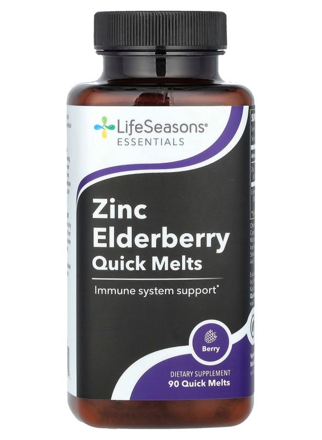 LifeSeasons Zinc Elderberry Quick Melts Berry 90 Quick Melt - Image 1