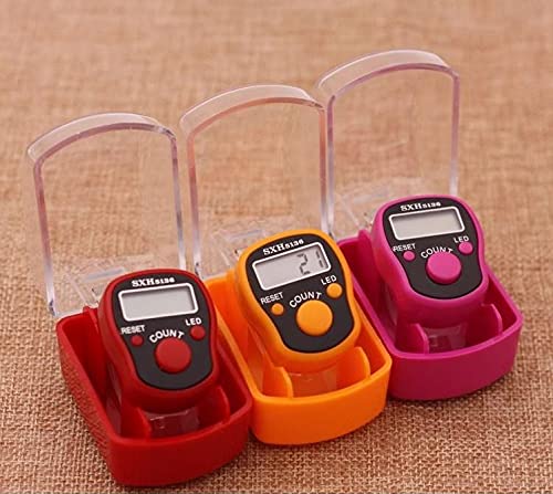 RARE-ZONE Manual Hand Finger Counting Machine, Digital Electronic Tally Counter for Various Counting Purpose Pack of 3 Multicolor - Image 1