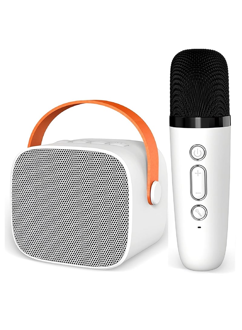 Mini Karaoke Machine, Fun Toys, Christmas Birthday Gift, with Two Wireless Microphones  - Image 1