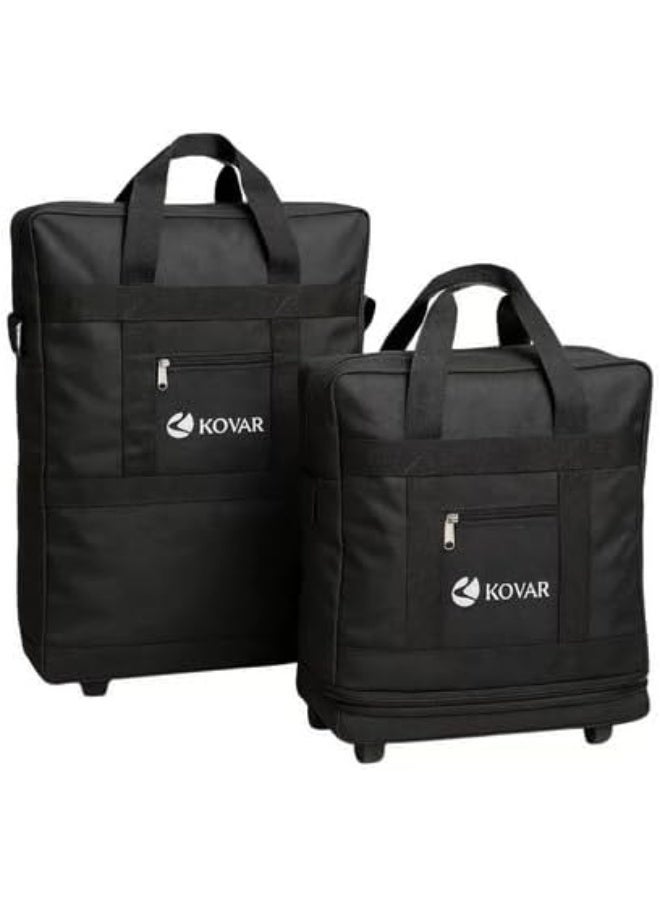 KOVAR Wheeled Luggage Set, Foldable and Expandable Rolling Duffle Bags