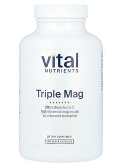 Vital Nutrients Triple Mag  180 Vegan Capsules 