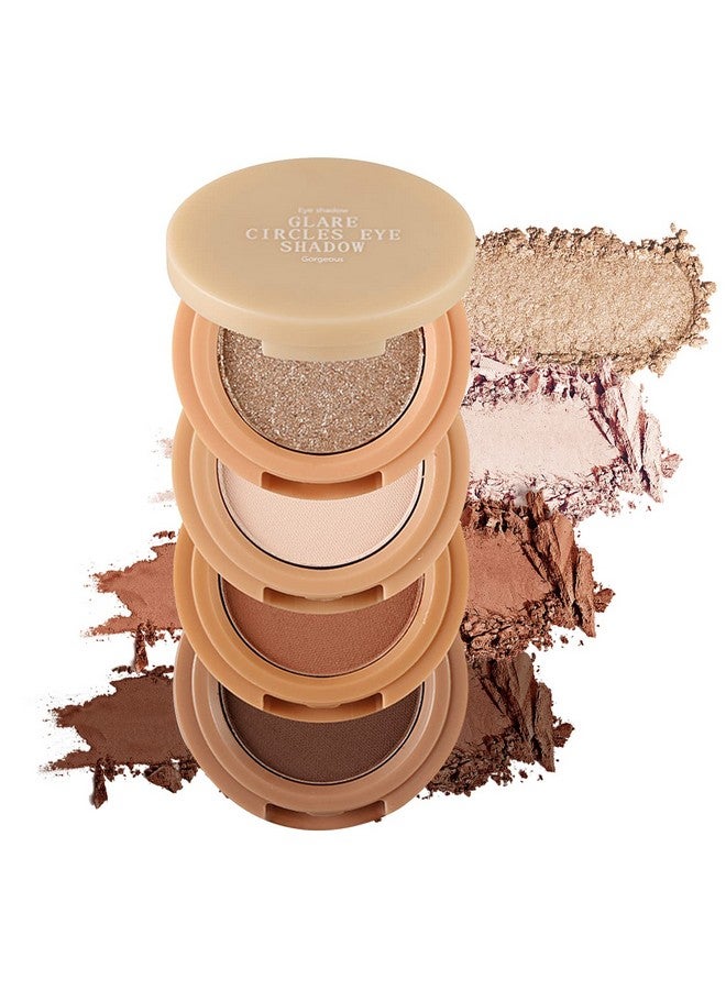 إريندي لوحة ظلال العيون إريندي، 4 ألوان، رباعية غير لامعة، عالية الصبغة، تدوم طويلاً، سهلة المزج، ألوان غنية بملمس مخملي، لوحة مكياج العيون مع مرآة، رائعة للسفر M03# - Image 1