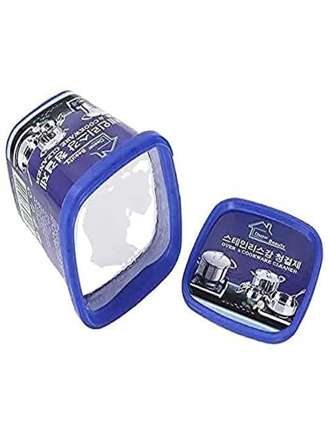 SKYZONE EXPORT Cookware Cleaner Stainless Steel Cleaning Paste Remove Stains from Pots Pans Utensils Cleaner Multi-Purpose Cleaner Dirt Remove Household Cleaning Strong Detergent Cream Powder 450gm - Image 3