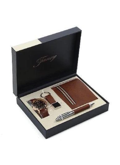 Mens Gift Set Watch Wallet Belt 6pcsBrown suit Brown suit - pzsku/Z2FB3CBB8E3E484E3342FZ/45/_/1724427213/1050c297-bffd-4eff-a02f-8e820e0d9693