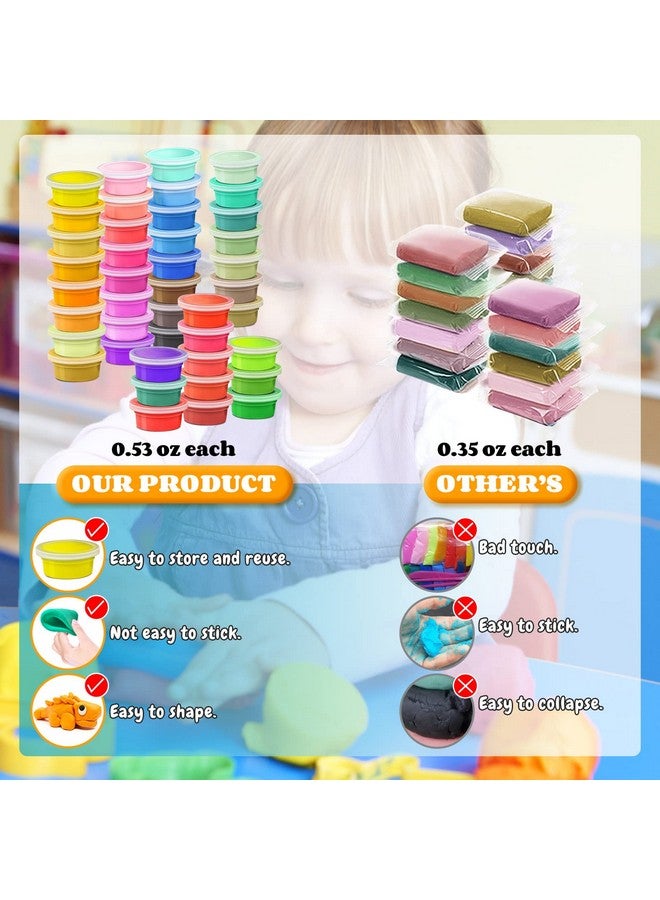 ESSENSON Air Dry Clay 42 Colors, Modeling Clay for Kids, DIY Molding Magic Clay for with Tools, Toys Gifts for Age 3 4 5 6 7 8+ Years Old Boys Girls Kids - Image 3