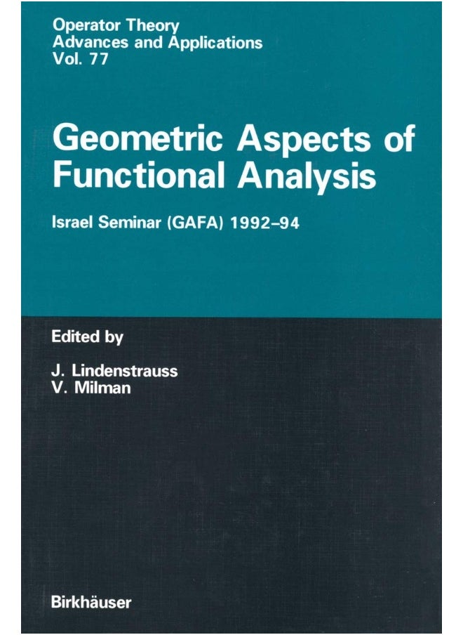 Geometric Aspects of Functional Analysis: Israel Seminar (GAFA) 1992-94 
