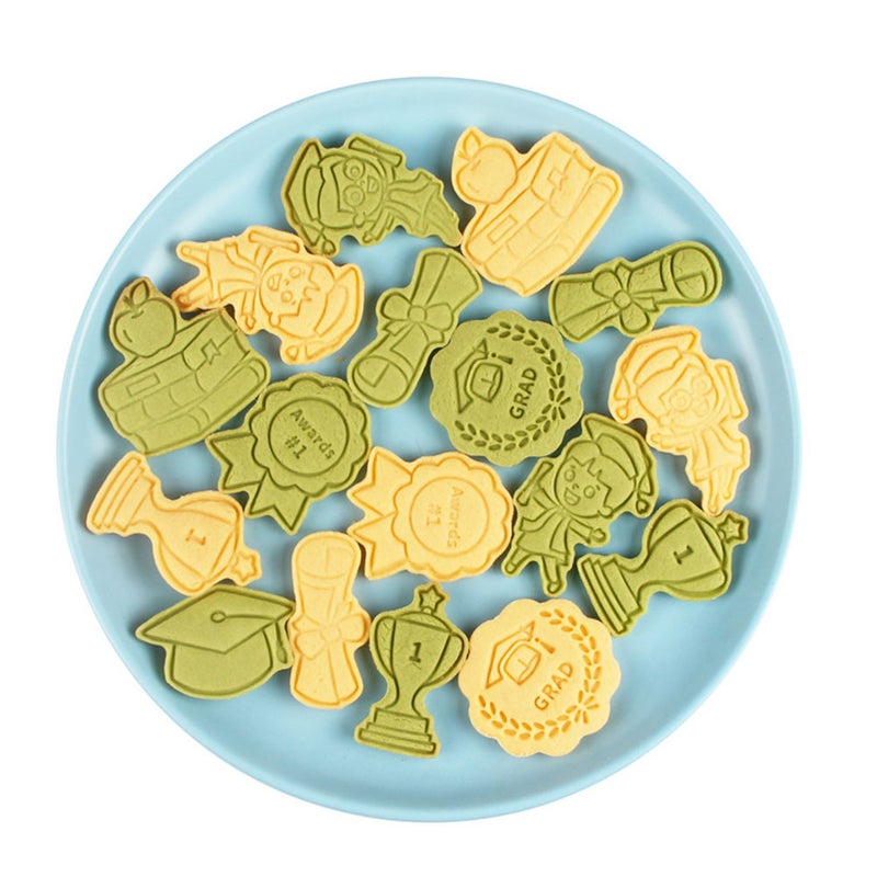 16pcs Graduation Theme Cookie Cutters Baking Mould DIY Baking Mold Kitchen Molds - Image 3