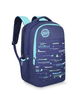 Skybags Skybags Squad TROOP 02 30L Casual Backpack with Free Water Bottle – Indigo | 3 Compartments, File Sleeve & Keyholder Organizer | Unisex School, Travel & Hiking Bage  - Image 2