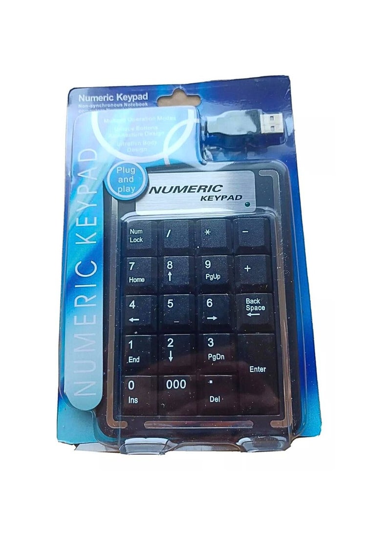 Generic Wired Usb 18 Keys Numeric Slim Mini Number Pad For Imac/Mac Pro/Macbook/Macbook Air/Pro Black  - Image 2